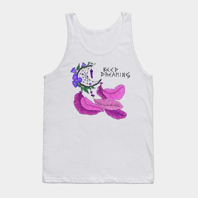 amethyst dreamcather rose feathers keep dreaming Tank Top by Vikki.Look